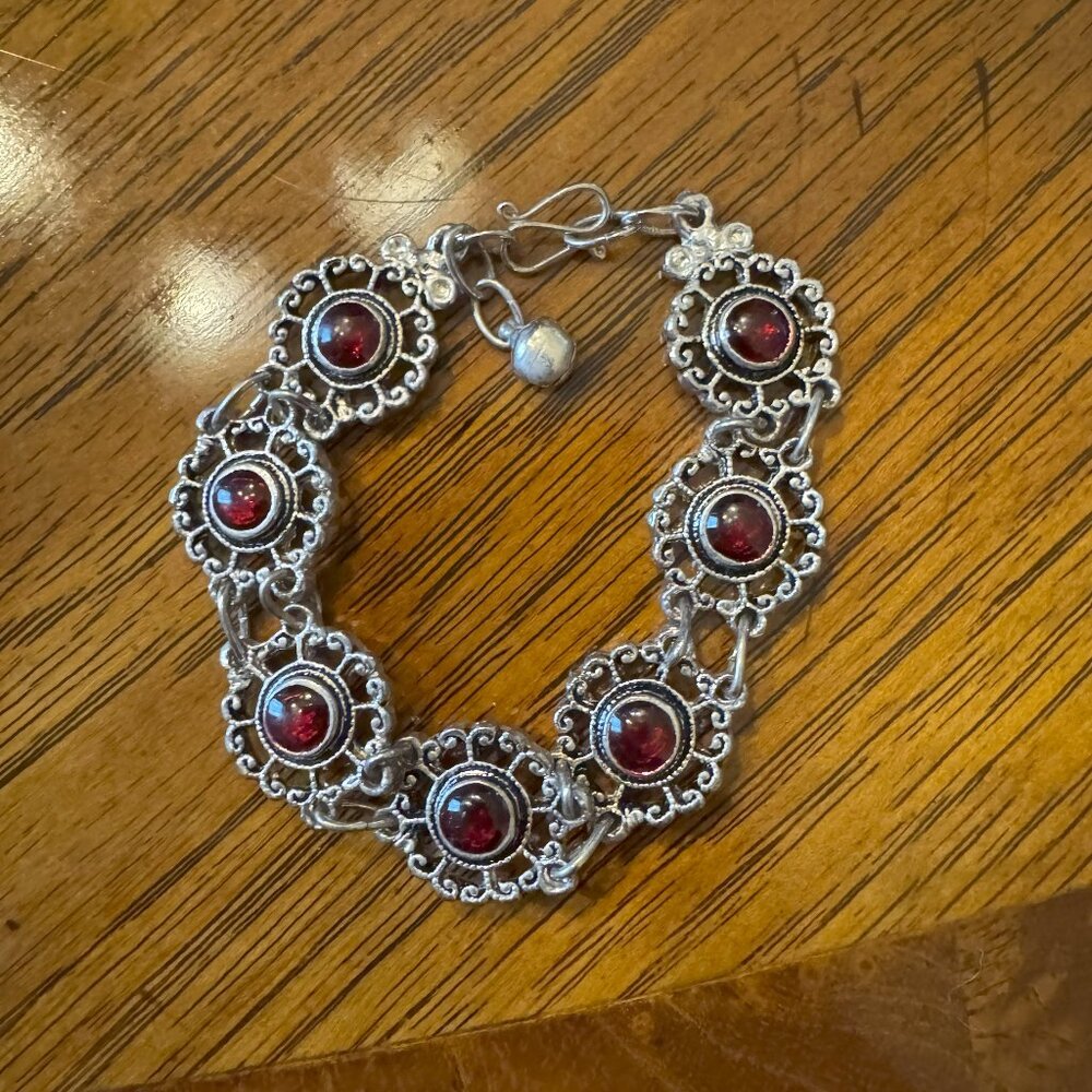 Red Gemstone Bracelet